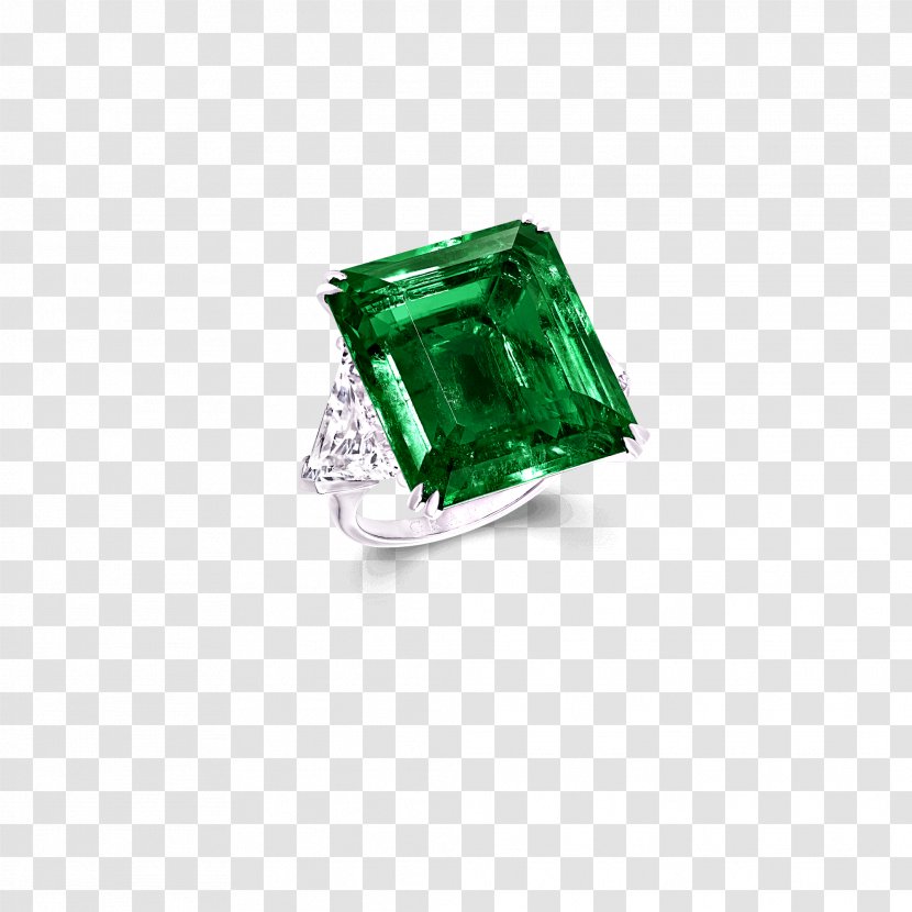 Emerald Gemstone Ring Jewellery Diamond - Cut Transparent PNG
