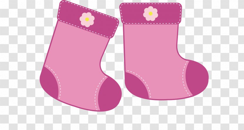 Sock Pink Hosiery - Shoe - Baby Socks Transparent PNG