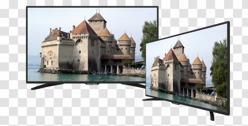 Chillon Castle Television Smart TV Product Inch - Tourism - Stadium Audience Transparent PNG