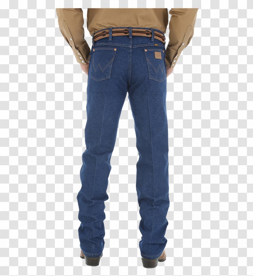 Jeans Wrangler Men's Cowboy Cut Jean Original Fit Denim Slim - Waist - 50 By 30 Transparent PNG