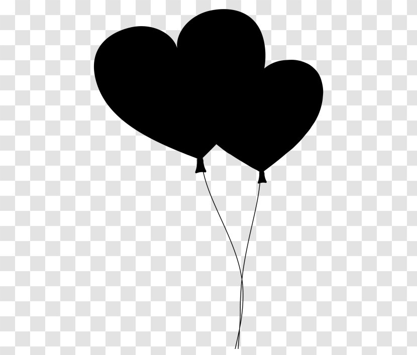 Photography Heart Drawing Black And White - Monochrome - Failed Shaped Balloon Vector Transparent PNG