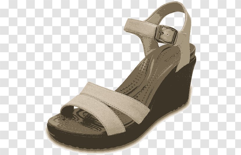 Sandal Crocs Platform Shoe Wedge - Footwear - 2016 New Female Shi Leili Slope With Sandals 202 511 II Transparent PNG