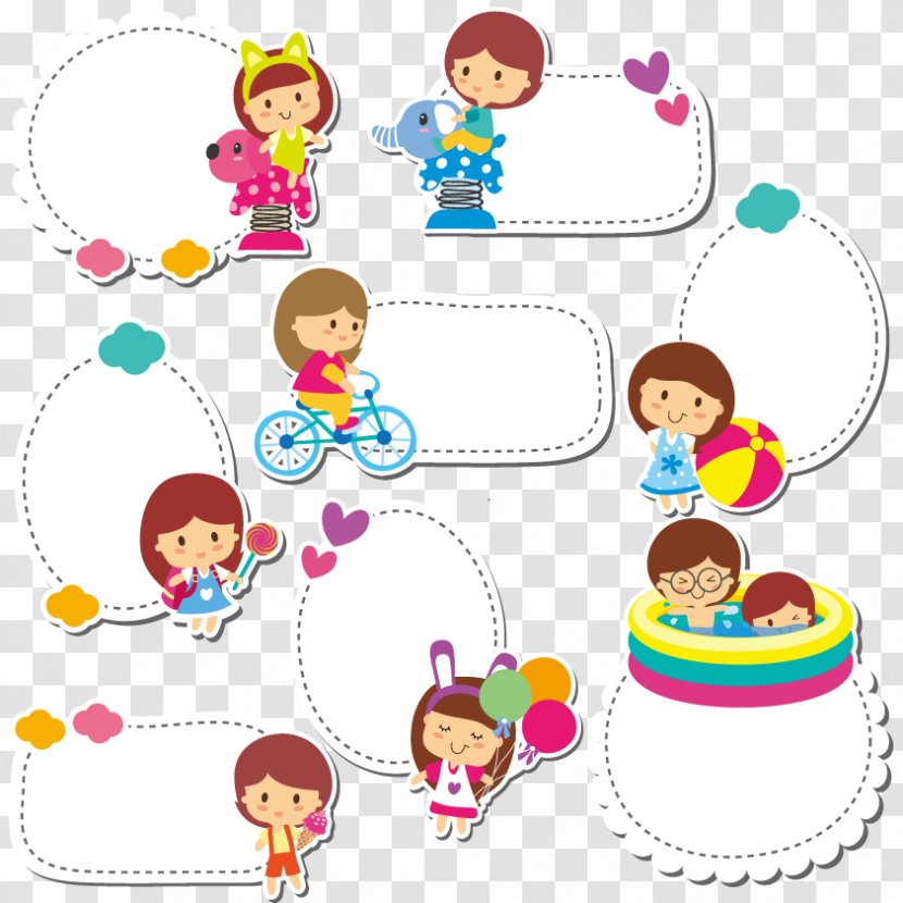 Child Royalty-free Clip Art - Royaltyfree - Vector Paper Notes Children Transparent PNG