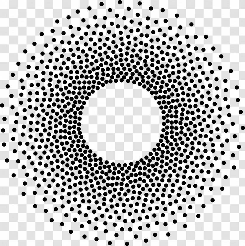 Circled Dot - Monochrome Photography - Circle Transparent PNG