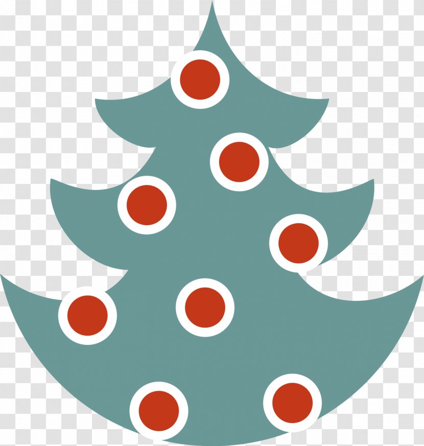 Christmas Tree Fir Disk Clip Art - Green Transparent PNG
