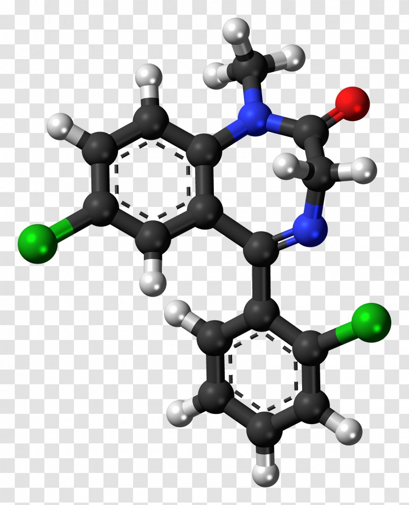 Alprazolam Benzodiazepine Anthranilic Acid Flunitrazepam - Chemical Substance - Molecule Transparent PNG