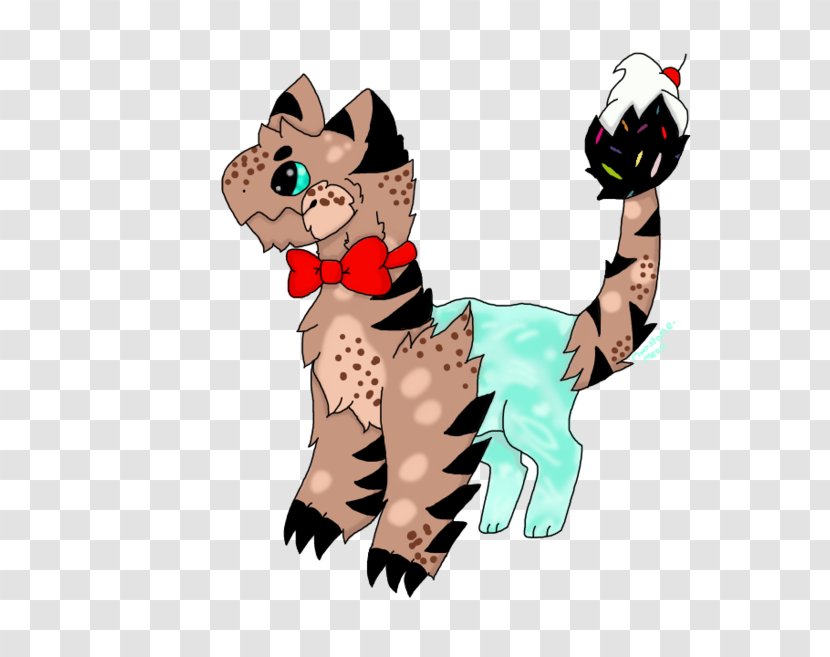 Cat Character Cartoon Costume - Tail - Ice Cream Pattern In Different Colours Background Transparent PNG