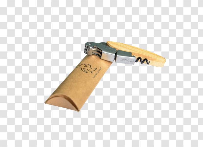 Wine Corkscrew Knife Bottle Opener - Hippocampus Wooden Handle Transparent PNG