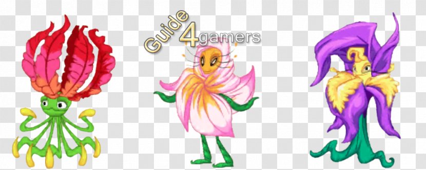 Flower Monsters Evolution Clip Art - Mythical Creature Transparent PNG