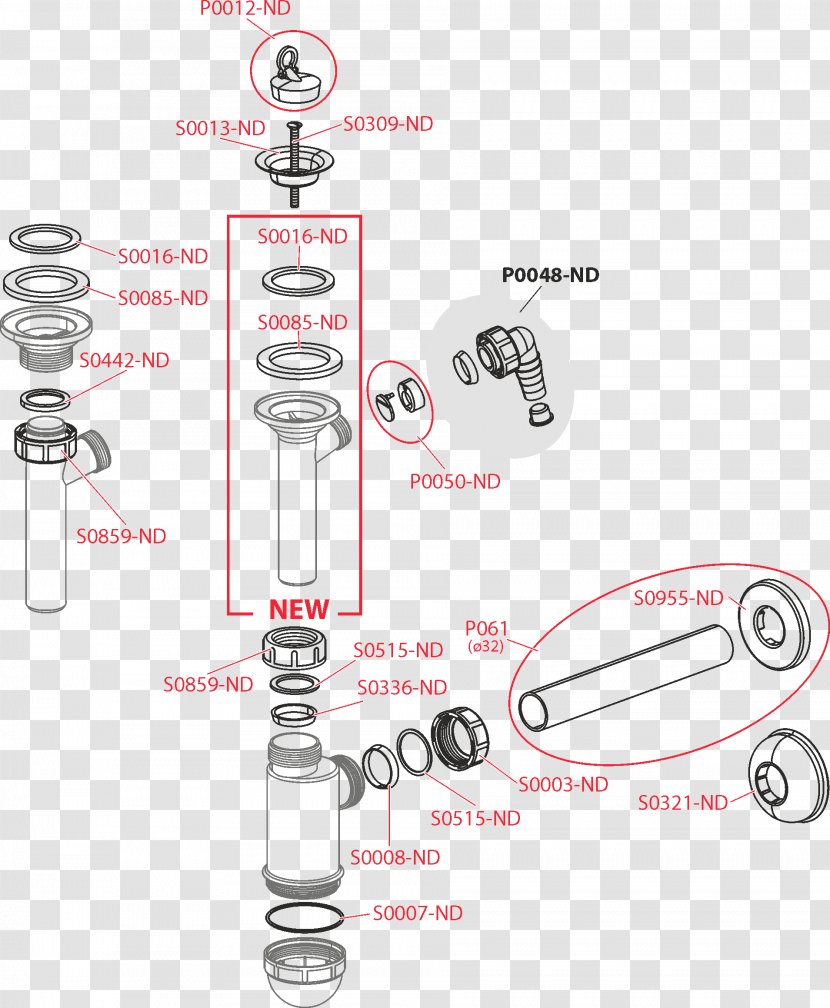 Plastic Trap Sink Jewellery Chain Waste - Auto Part Transparent PNG