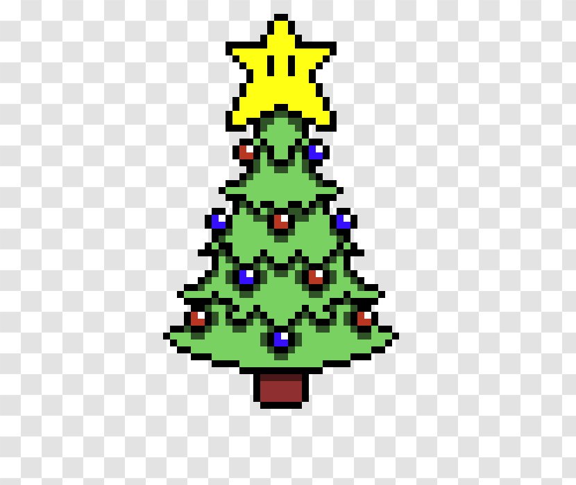 Christmas Tree Bead Ornament Pixel Art - Beadwork Transparent PNG