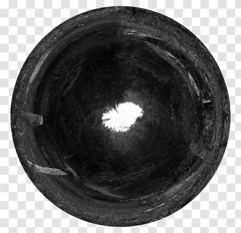 Monochrome Photography Circle Sphere - Black M - Distortion Transparent PNG