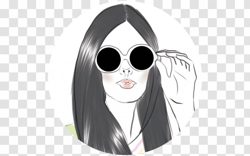 Sunglasses Nose Mammal White - Silhouette - Fashion Figure Illustration Transparent PNG