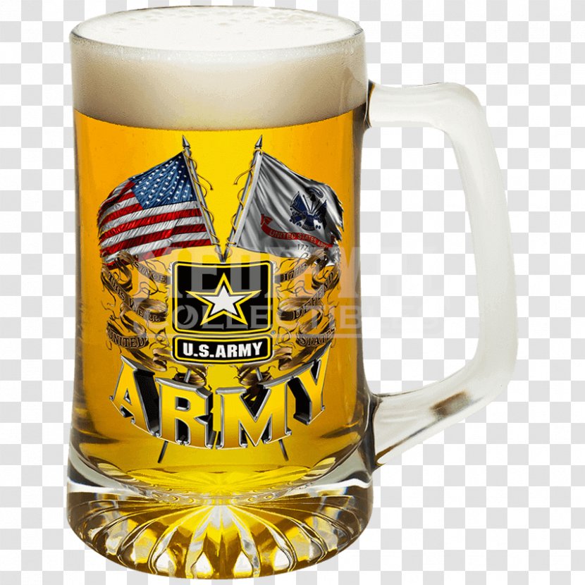 United States Army Tankard Beer Glasses Military - Drinkware - Medieval Flag Transparent PNG