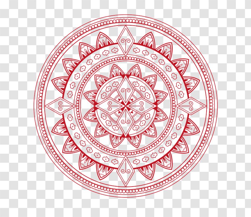 Mandala Art Image Drawing Coloring Book - Painting - Canvas Print Transparent PNG