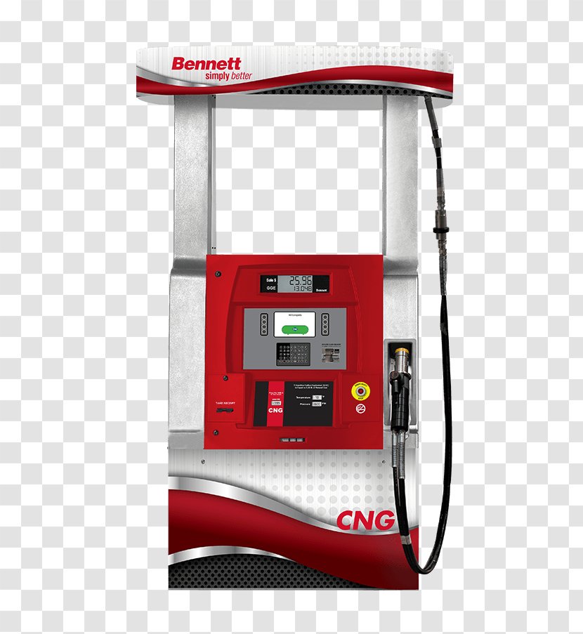 Fuel Dispenser Gasoline Compressed Natural Gas Filling Station - Cng Transparent PNG