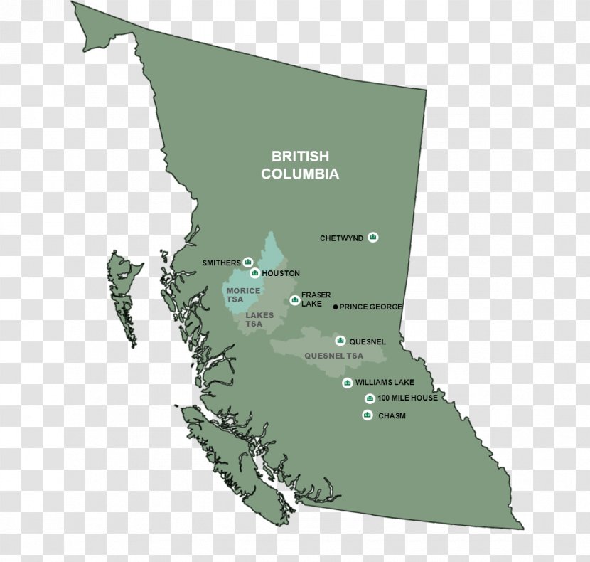 British Columbia Map Water Resources Tuberculosis Transparent PNG