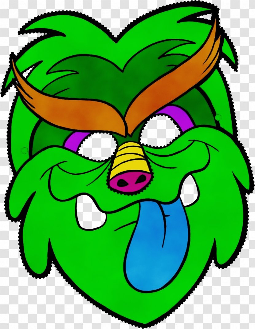 Green Cartoon Symbol Smile Transparent PNG