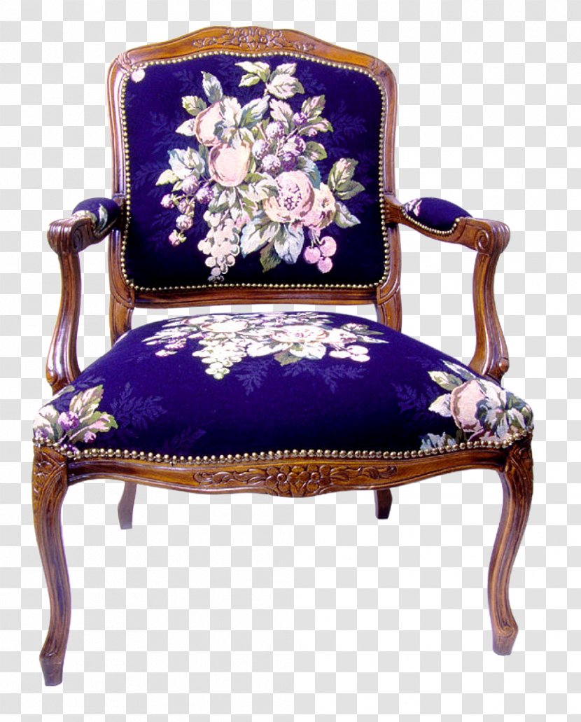 Chair Furniture Upholstery Couch Table - Purple - Chairs Transparent PNG