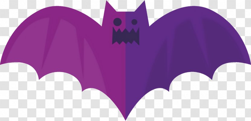 Bat Halloween - Wing Magenta Transparent PNG