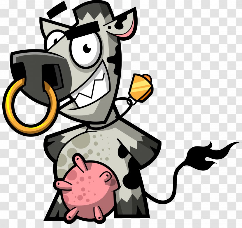 Cattle Logo Mascot - Cow Transparent PNG