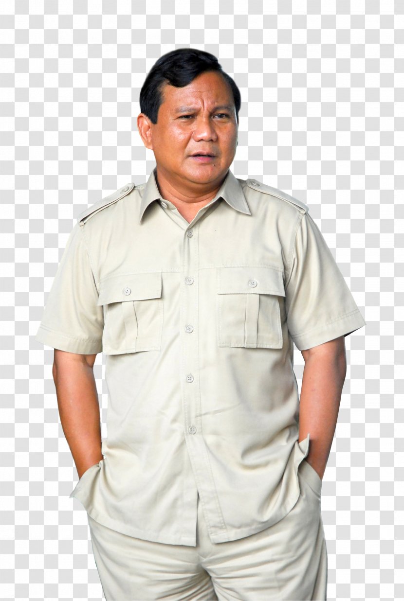 Prabowo Subianto Indonesian Presidential Election, 2014 General 2019 Great Indonesia Movement Party Fall Of Suharto - Dress Shirt - Soldier Transparent PNG