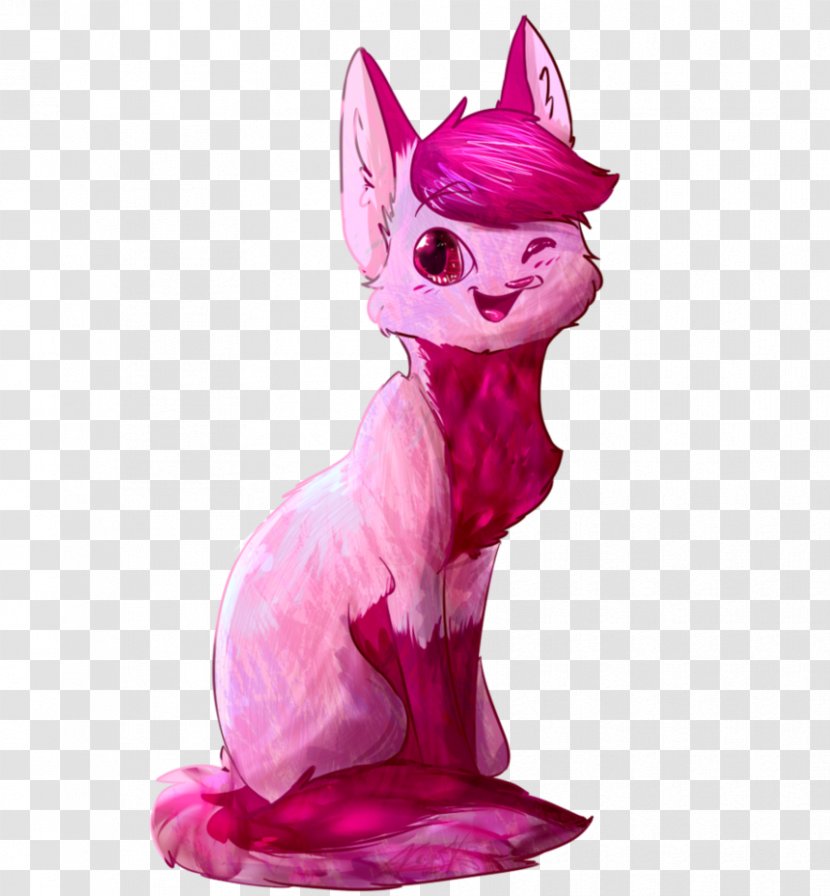 Dog Figurine Pink M Tail Transparent PNG