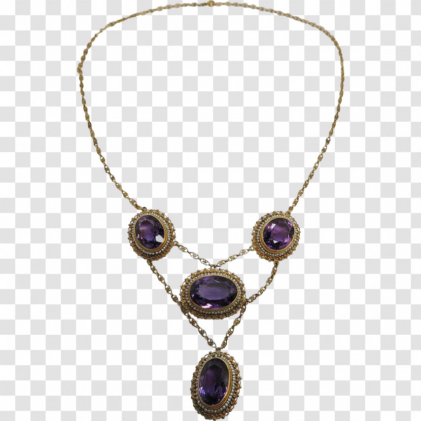 Amethyst Necklace Pendant Gold Jewellery - Fashion Accessory - Amulet File Transparent PNG