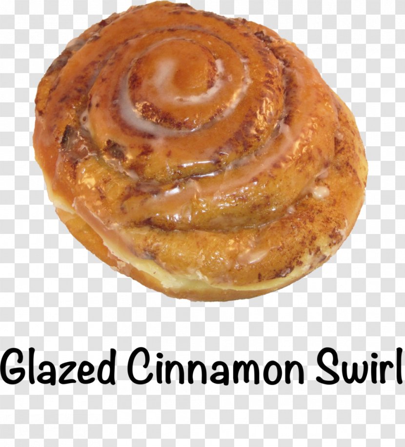 Cinnamon Roll Donuts Glaze Danish Pastry Sticky Bun Transparent PNG