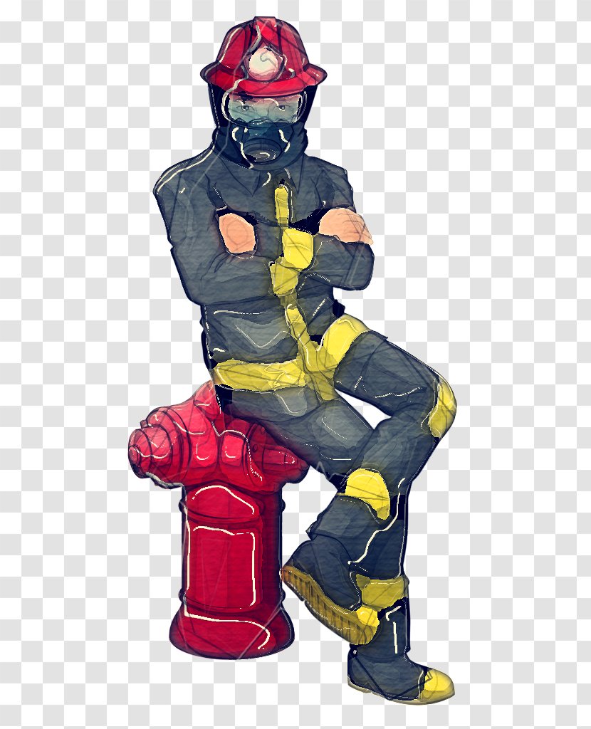 Firefighter - Cartoon - Gesture Personal Protective Equipment Transparent PNG