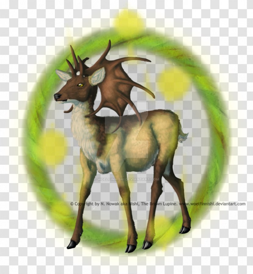 Reindeer Antelope Elk Horn Character Transparent PNG