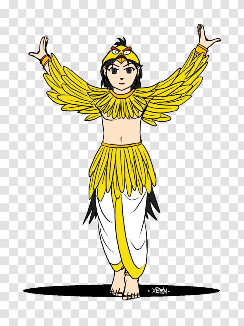 Costume Design Fairy Clip Art - Yellow Birds Transparent PNG