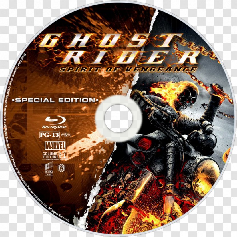 Johnny Blaze Blu-ray Disc Vengeance Ghost Film - Bluray Transparent PNG