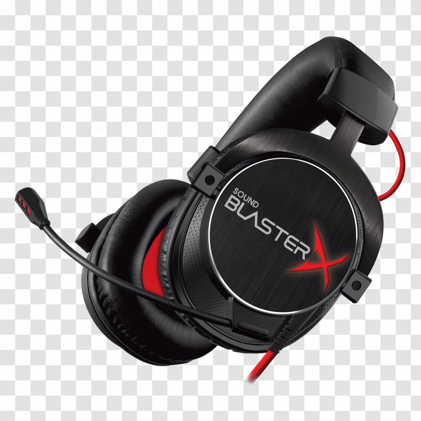 Creative Technology Sound BlasterX H7 Headphones Headset Labs - Professional Audio - Panels Transparent PNG
