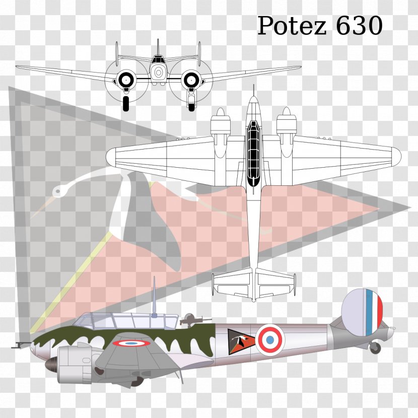 Potez 540 Aircraft ANF Les Mureaux 113 25 630 - Model Transparent PNG