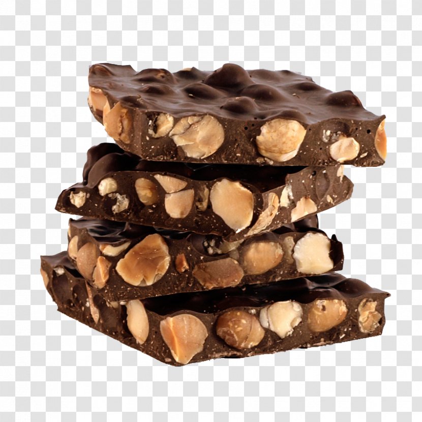 Fudge Chocolate-coated Peanut Chocolate Bar Turrón Praline Transparent PNG