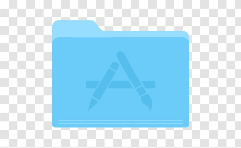 Blue Angle Area Text - Logo - Folder Apps Transparent PNG