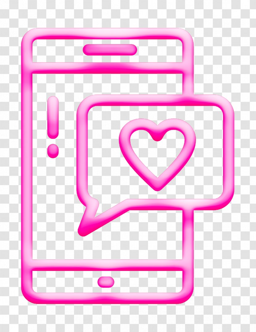 Love Heart Symbol - Online Chat - Magenta Pink Transparent PNG