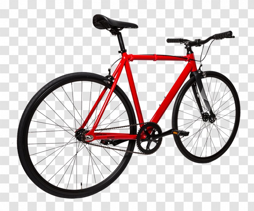 Fixed-gear Bicycle Single-speed 6KU Track Fixed Gear Bike Fixie - Frame - Drag Transparent PNG