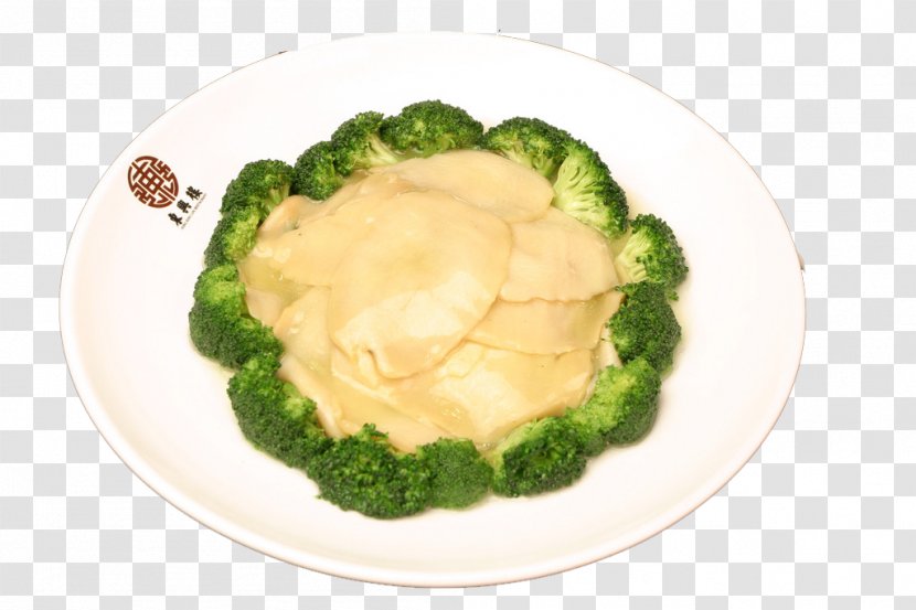 Abalone Cantonese Cuisine Jadeite - Broccoli - Emerald Grilled Transparent PNG