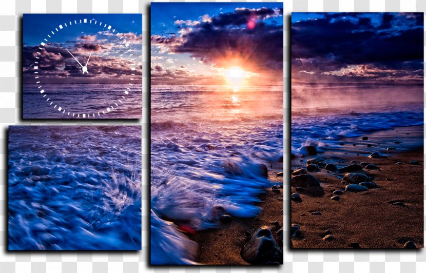 Desktop Wallpaper Landscape Sunrise Sunset - Water Resources Transparent PNG