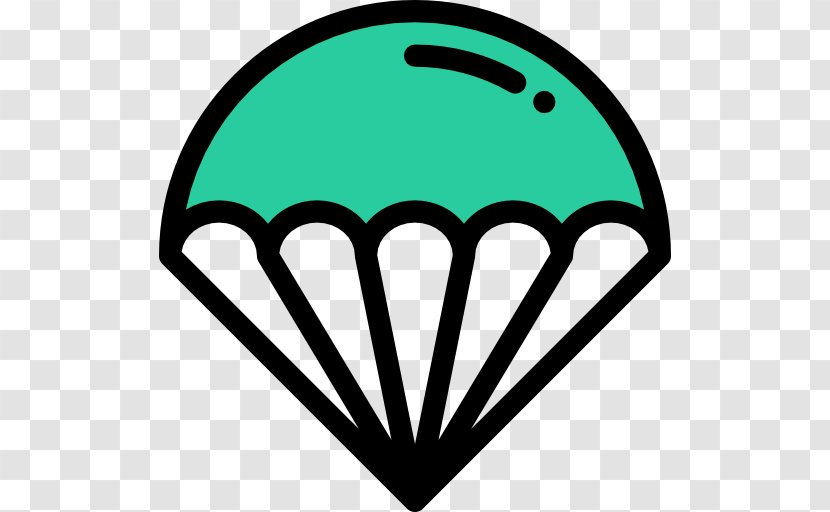 Line Headgear Green Angle Clip Art - Gliding Parachute Transparent PNG