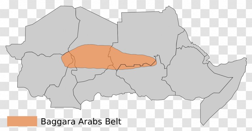 Sudan Baggara Chad Arabs Dhimmi - Arabic - Map Transparent PNG