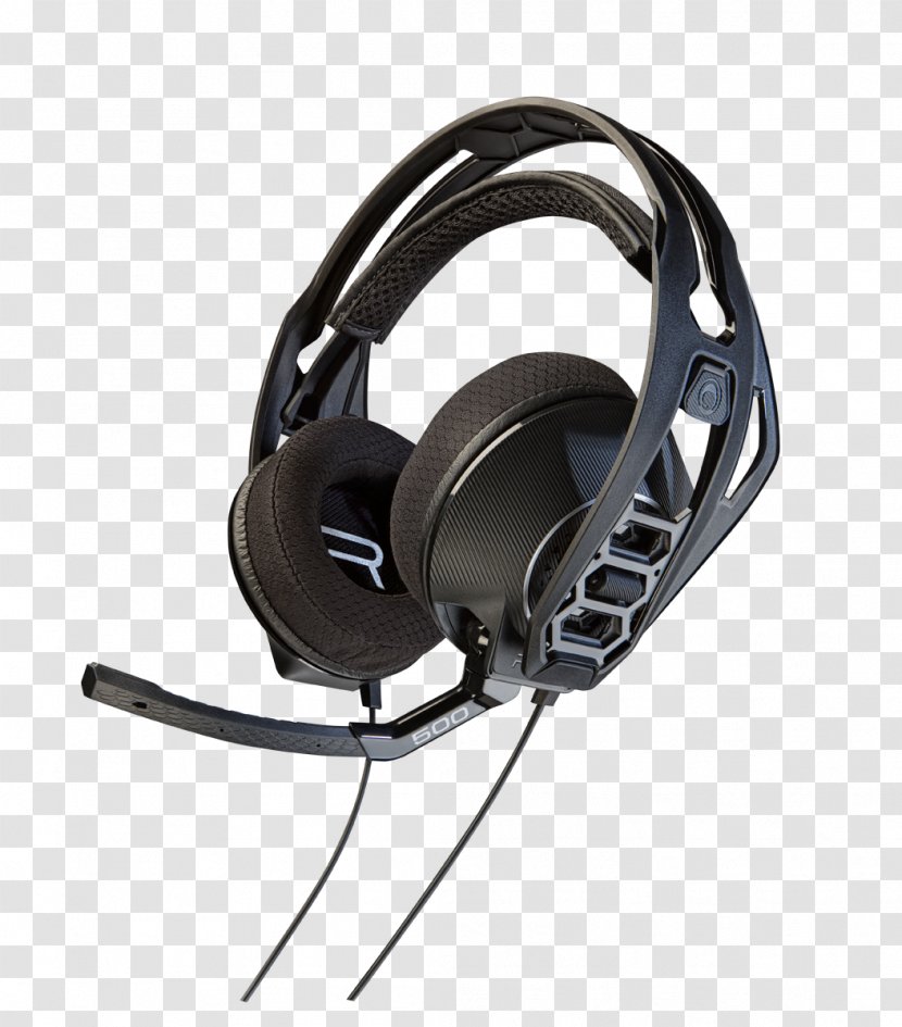 Xbox 360 Wireless Headset Plantronics RIG 500HX One Headphones - Rig 500hx Transparent PNG
