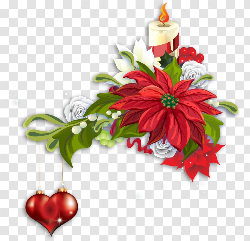 Christmas Ornament Cut Flowers Floral Design - Holly Transparent PNG