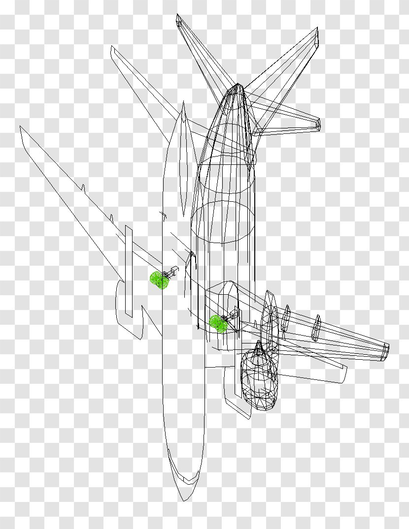 Airplane - Drawing - Model Artwork Transparent PNG