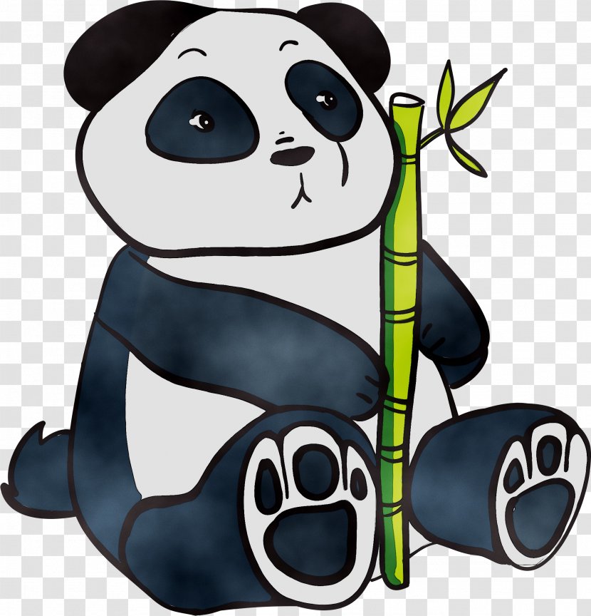 Giant Panda Red Bamboo Bear Transparent PNG