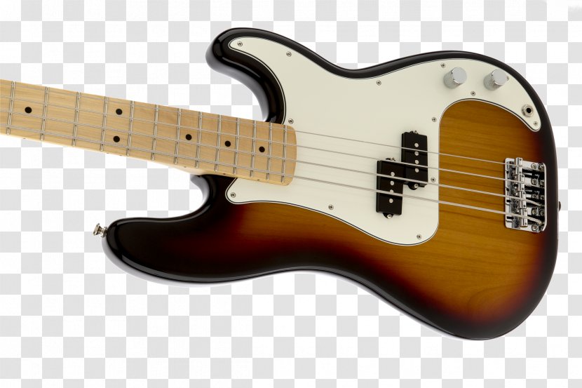 Fender Precision Bass Guitar '50s Fingerboard Musical Instruments Corporation - Frame - Sunburst Transparent PNG