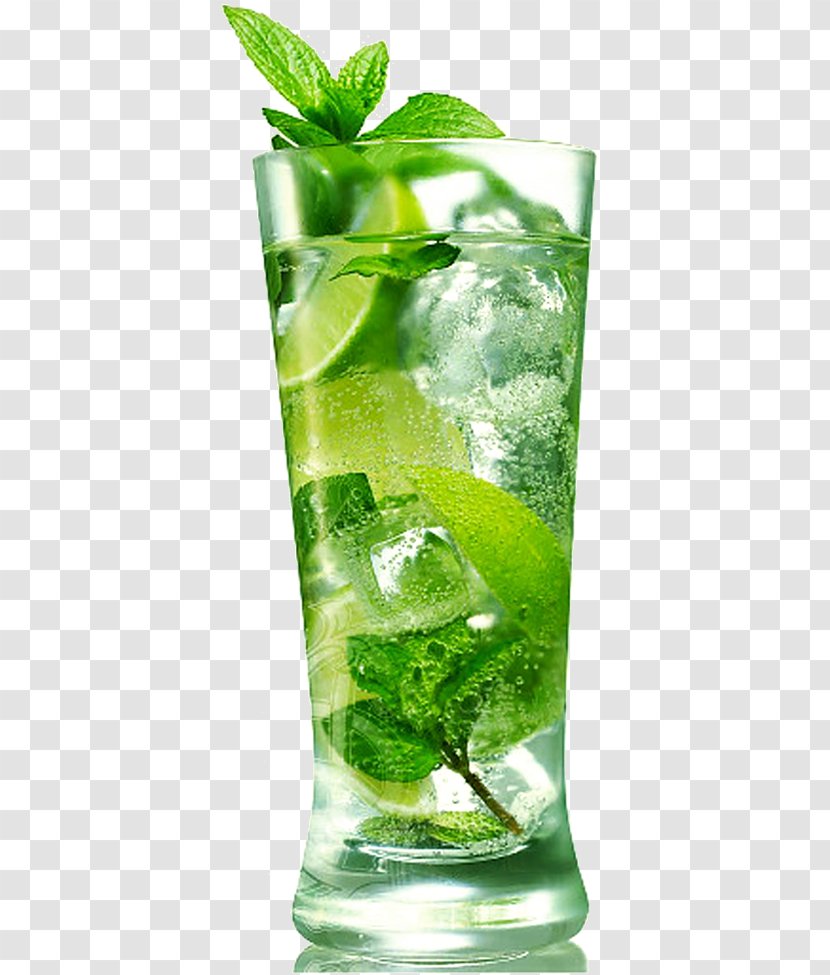 Mojito Cocktail Carbonated Water Light Rum - Non Alcoholic Beverage Transparent PNG