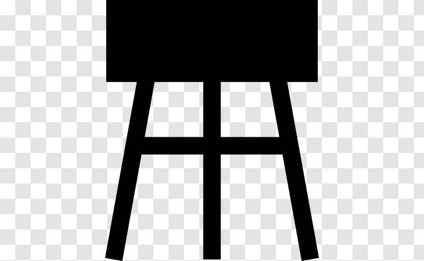 Drawing Royalty-free Easel - Monochrome - Design Transparent PNG